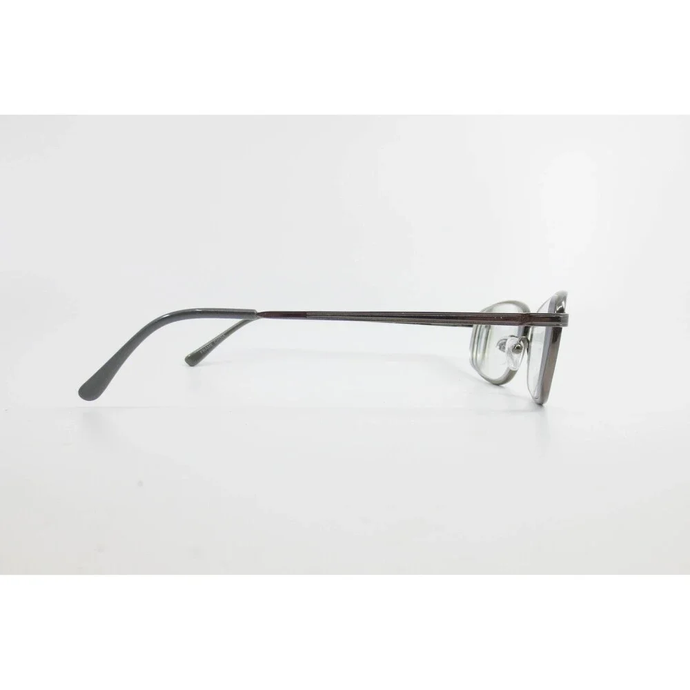 Gunmetal Gray Oval Metal Eyeglass Frames 49-18-135 Full Rim 37569